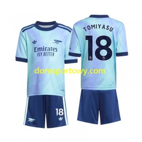 Koszulka Arsenal Takehiro Tomiyasu 18 Dziecięcy Trzeci Koszulki Piłkarskie 2024-2025 Krótki Rękaw